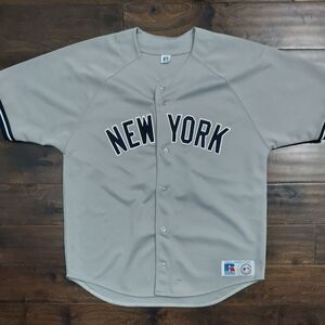 NY Yankees Baseball Jersey Mens Gray New York Personlized #2